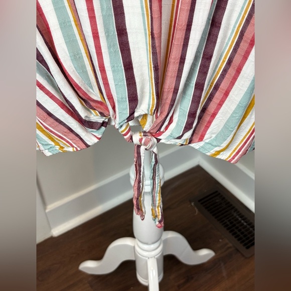 Lane Bryant Multicolor Striped Tank Top - Picture 5 of 10